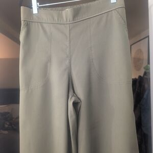 Max Studio Khaki Wide-Leg Trousers